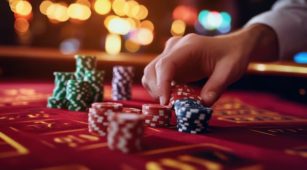 Live dealer blackjack table with multi-camera studio view